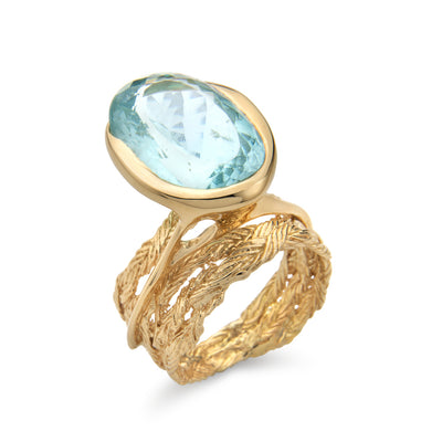 Encaixe Trama Oval Ring